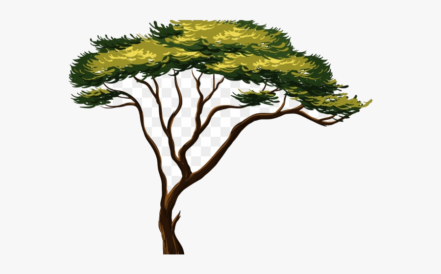 Safari Trees Clipart Snake African Transparent Png - Clipart African Trees, Transparent Clipart