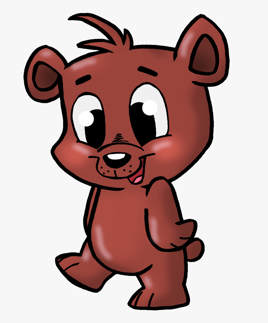 Cartoon Black Bear Cub, Transparent Clipart