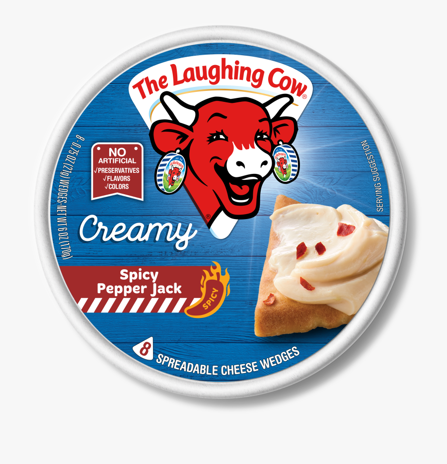 Laughing Cow Spicy Pepper Jack, Transparent Clipart