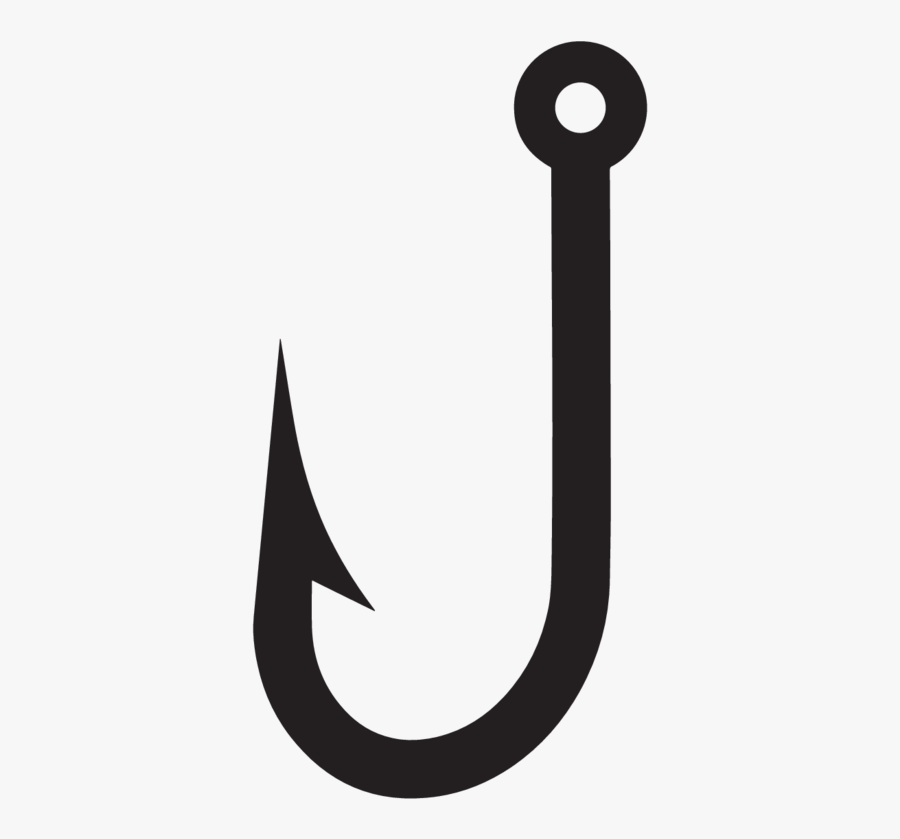 Fishing Hook Icon Sticker - Emblem, Transparent Clipart