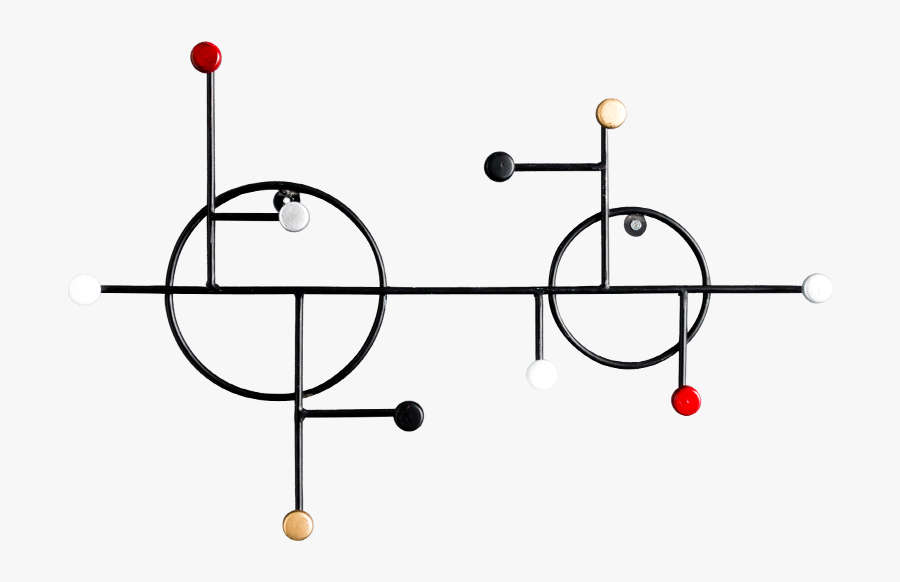 Nordic Creative Free Punch Hooks Key Hanger Decorative - Line Art, Transparent Clipart