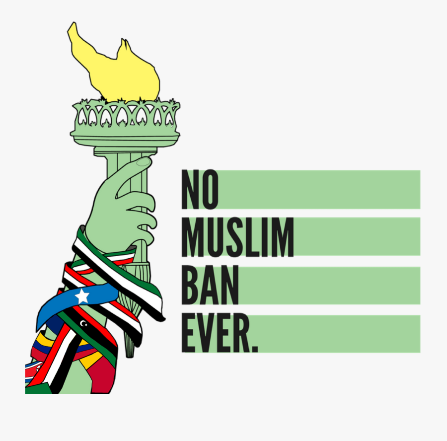 No Muslim Ban Ever, Transparent Clipart