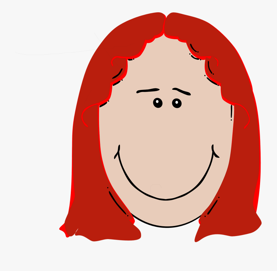 Head Face Smile Hair Girl Png Image Clipart , Png Download - หัว ผู้หญิง การ์ตูน Png, Transparent Clipart