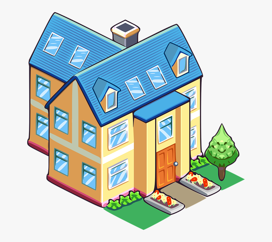 Cottage Clipart House Tree, Transparent Clipart