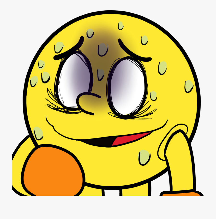 Heavily Sweating Pac Man Sweating, Transparent Clipart