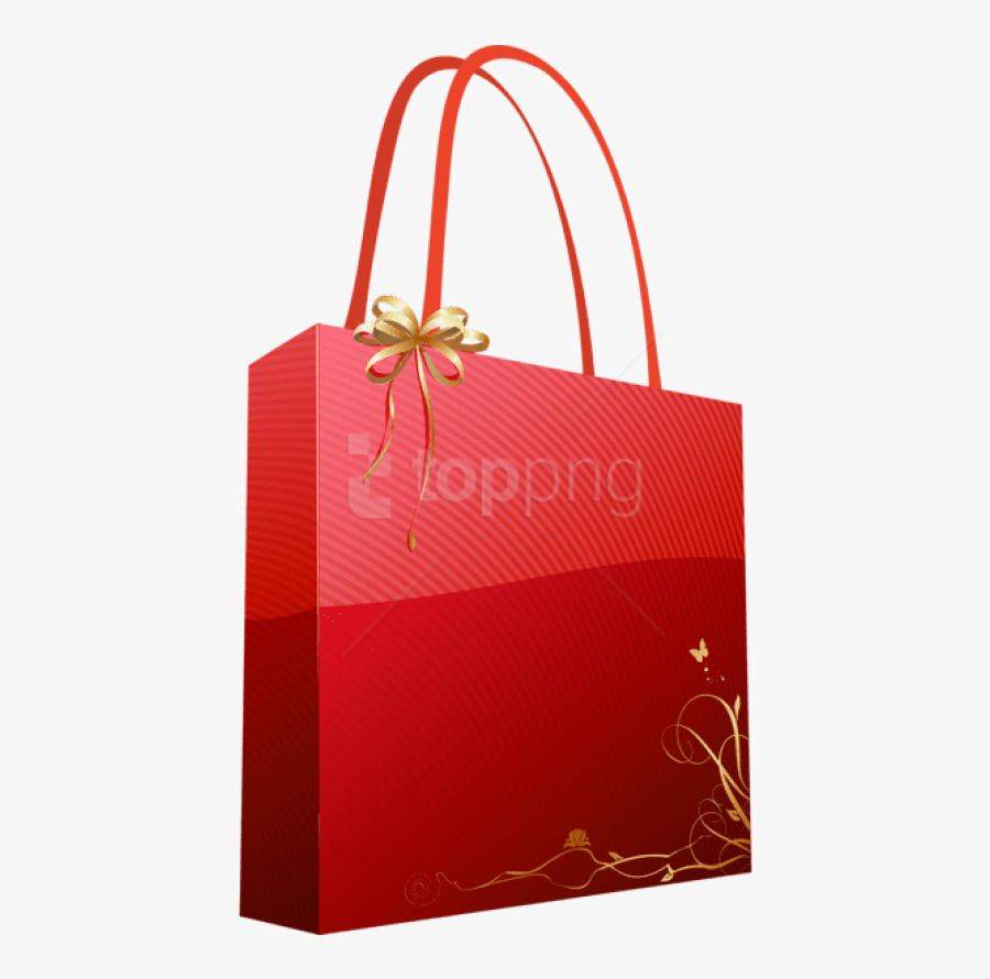 Download Red Giftbag Picture - Red Gift Bag Png, Transparent Clipart