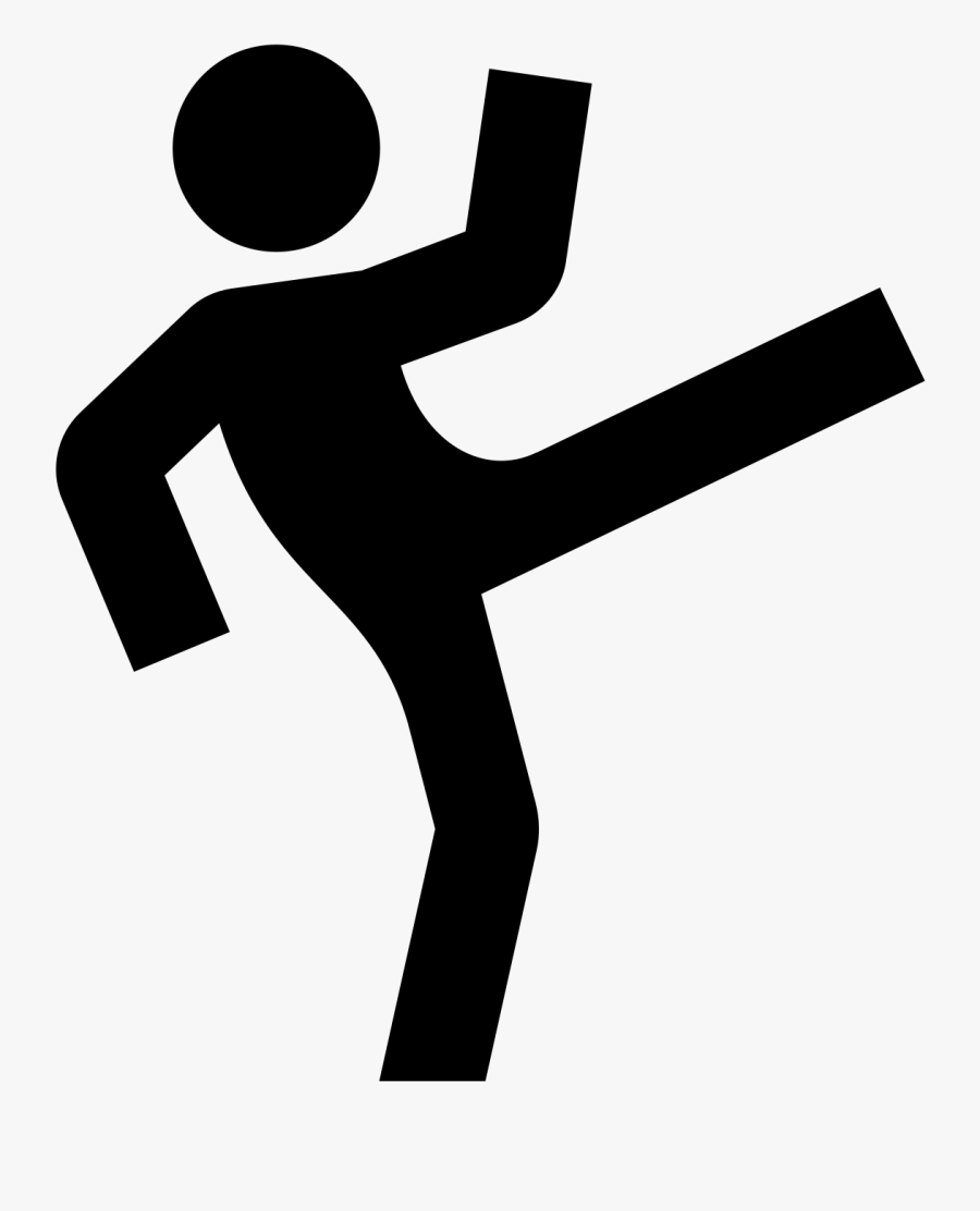 This Is An Image Of A Person Kicking Clipart , Png - Illustration, Transparent Clipart