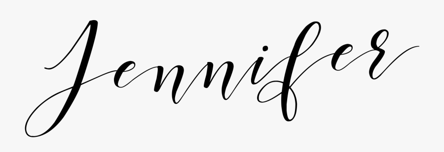 Jennifer Mcgurk, Rd - Calligraphy, Transparent Clipart