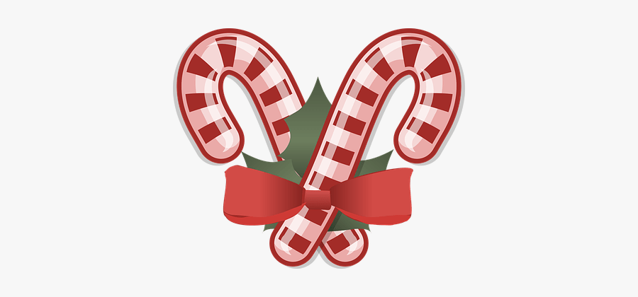 Christmas Candy Cane, Transparent Clipart