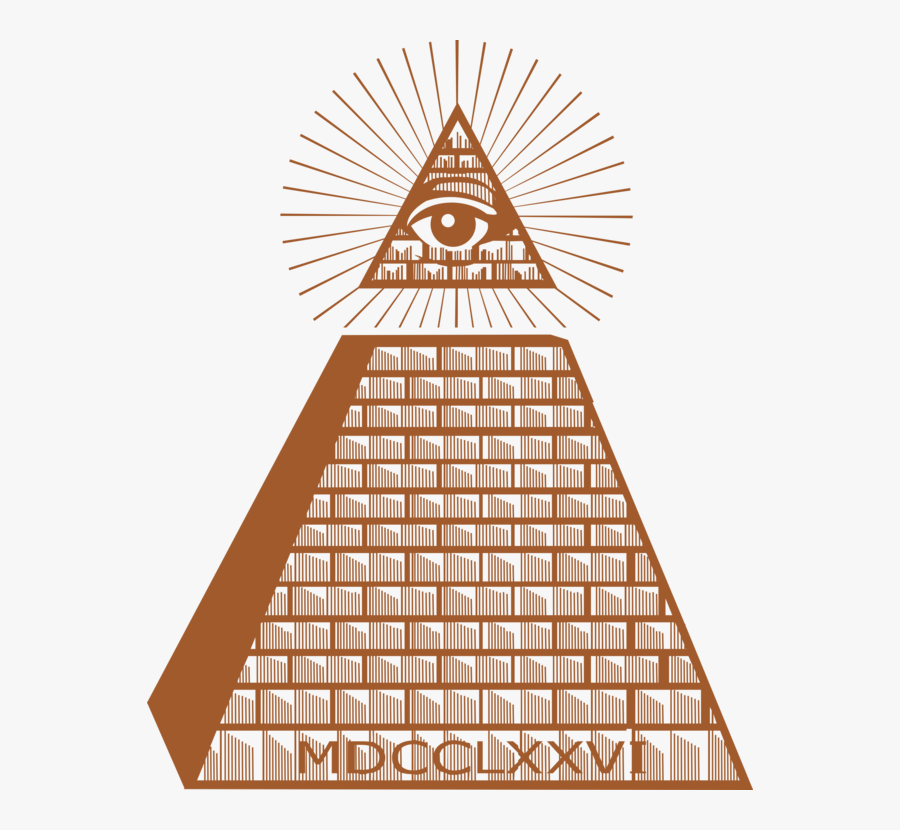 Pyramid,triangle,cone - Eye Of Providence, Transparent Clipart