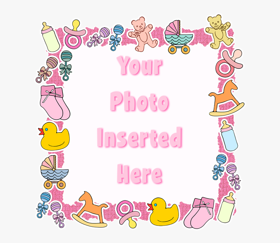 Transparent Coupon Border Clipart - Pink Baby Border Clip Art, Transparent Clipart