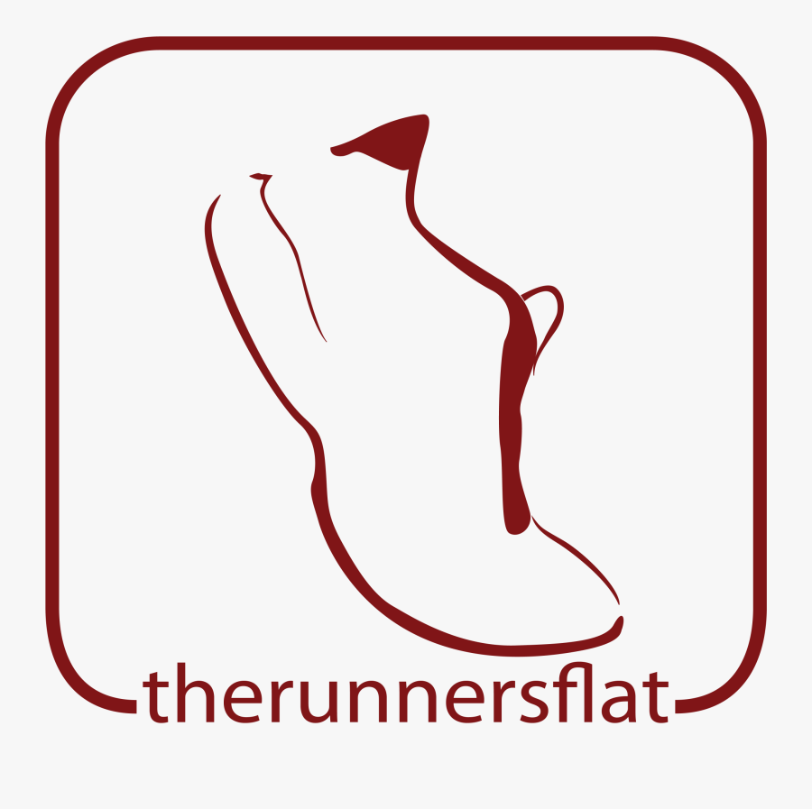 Runner's Flat Logo, Transparent Clipart