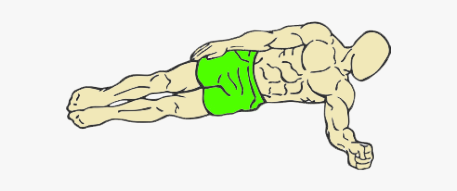 Planks Clipart Ab Workout - Side Plank, Transparent Clipart
