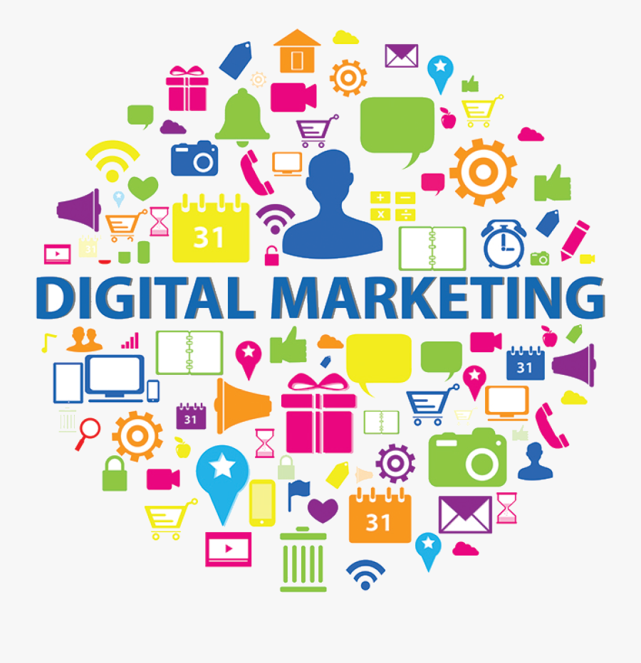 Social Media Marketing Digital, Transparent Clipart