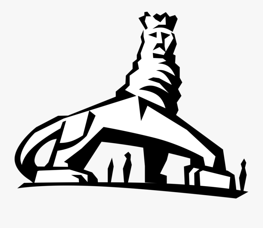 Vector Illustration Of The Lion Of Judah Monument,, Transparent Clipart