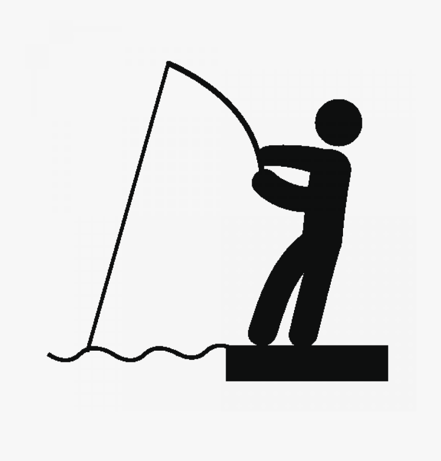 Cycling Walking Diving Fishing - Transparent Background Fishing Icon, Transparent Clipart