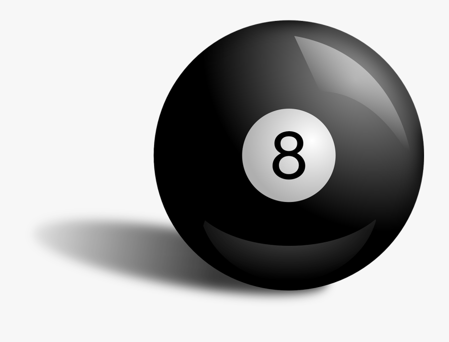 Ball Black Pool Free Photo - Pool Ball No Background, Transparent Clipart