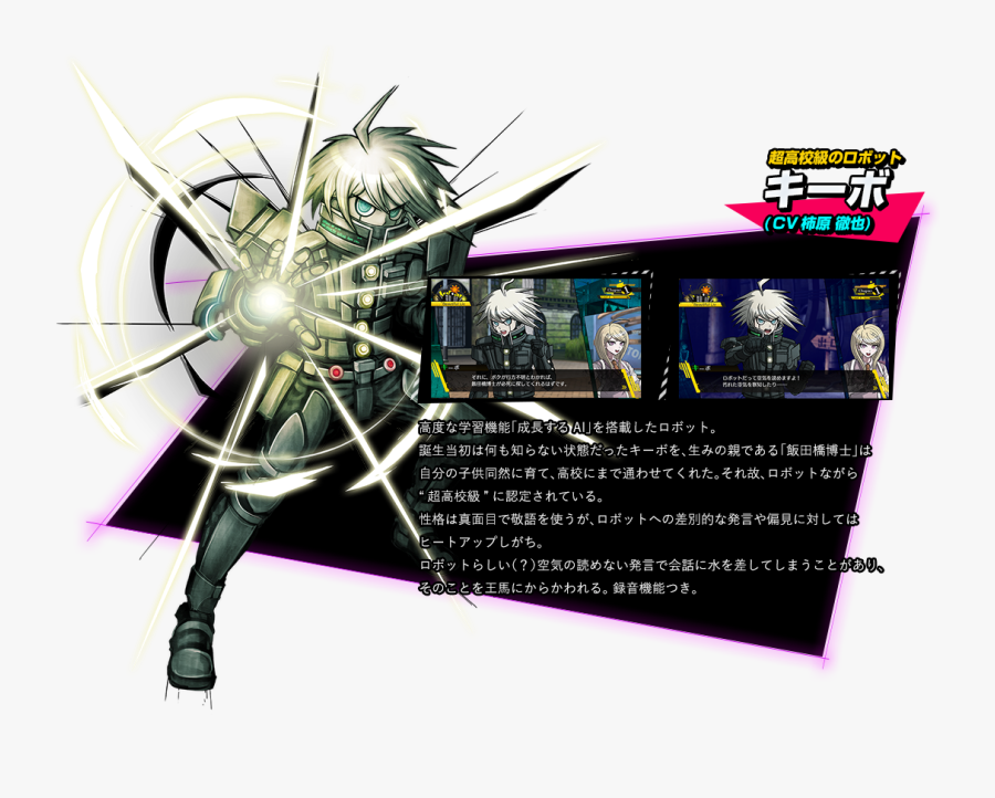 Danganronpa Official Character Art, Transparent Clipart