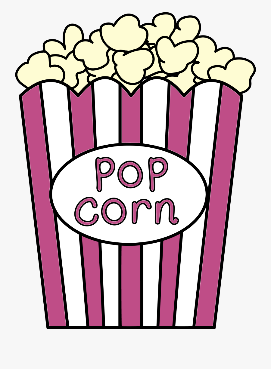 Popcorn In A Bag Clip Art, Transparent Clipart