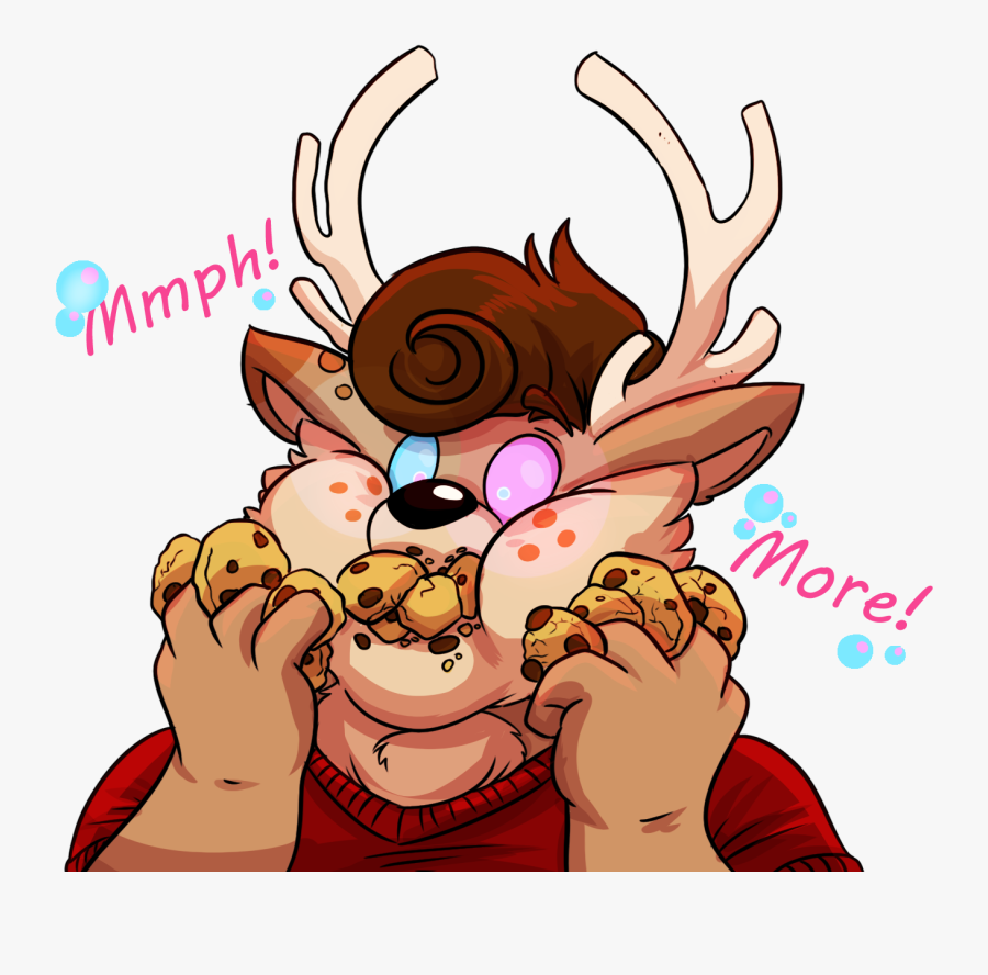 Milk And Cookies - Obese Furry Weight Gain, Transparent Clipart