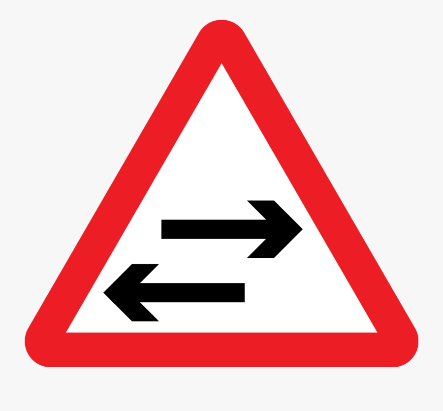 Two Way Road Clipart Png Clipart Passing Zone Png Way - Two Way Road Sign, Transparent Clipart