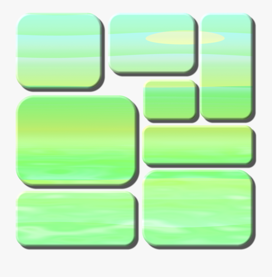 Scrapbook Blank Blocks Waves - Plastic, Transparent Clipart