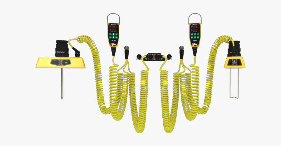 Hs301 Connceted With 2xg224 And W-cables, Transparent Clipart