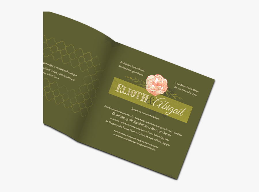 Clip Art Plane Ticket Wedding Invitation - Japanese Camellia, Transparent Clipart