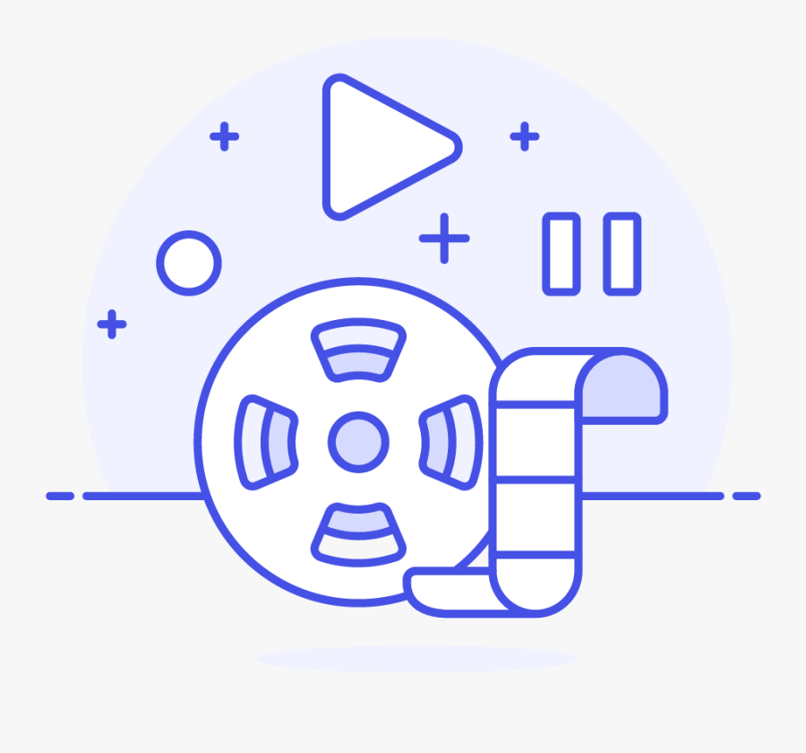 30 Movie Film Roll - Circle, Transparent Clipart