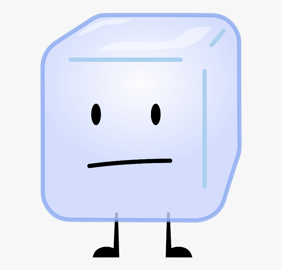 Ice Cube Clipart Icy - Bfdi Ice Cube Falling, Transparent Clipart