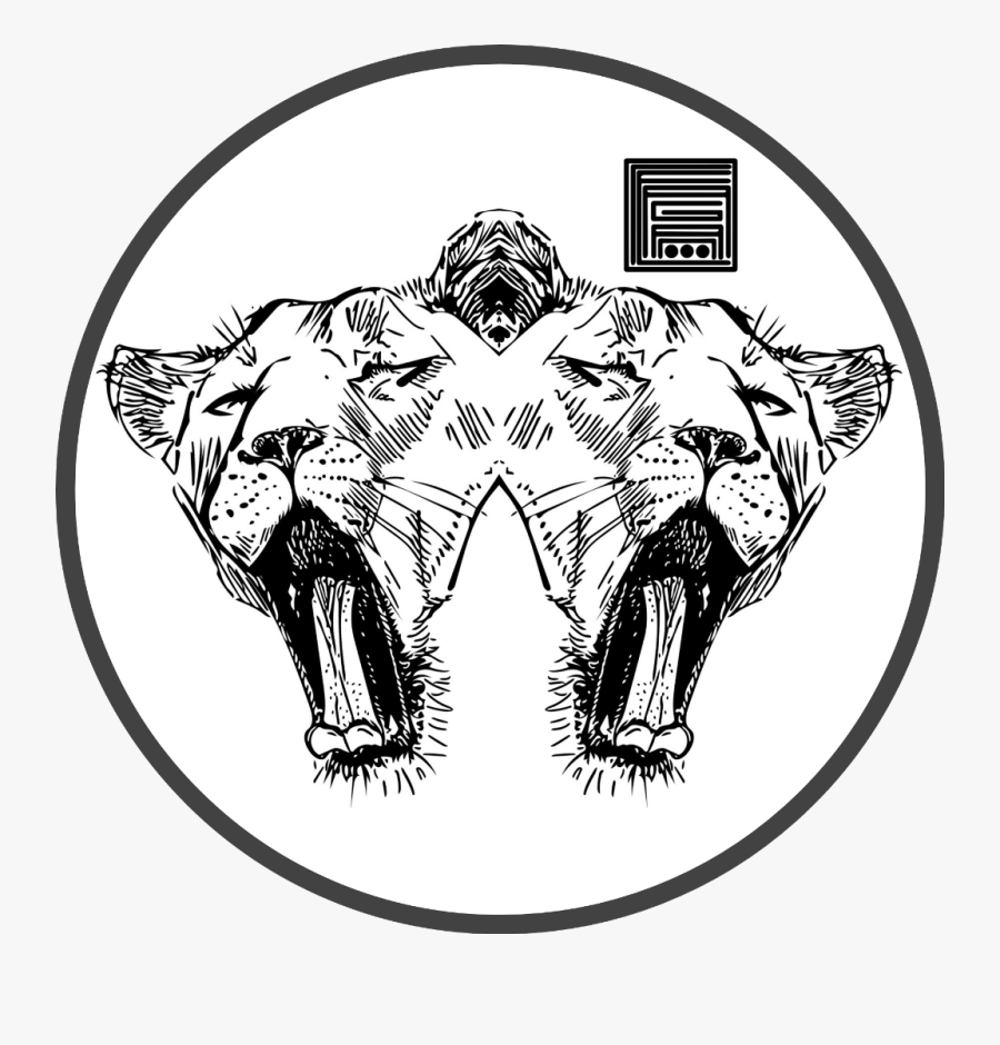 #exhausted #inktober #remix #lion #yawning #sticker - Cartoon, Transparent Clipart