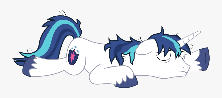 Bluetech, Exhausted, Inkscape, Male, Plum Tuckered - Shining Armor In Bed, Transparent Clipart