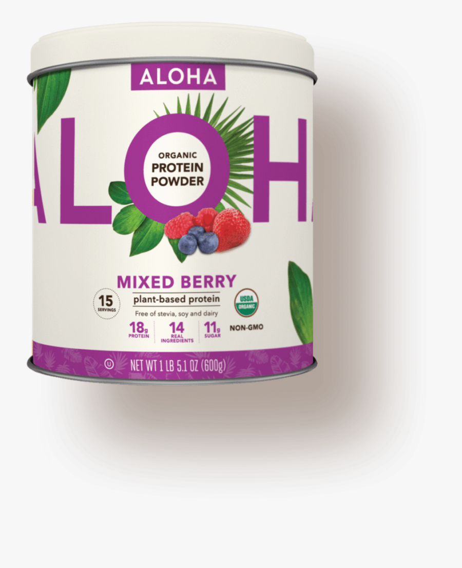 Raspberry Clipart Mixed Berry - Aloha Organic Protein Powder, Transparent Clipart