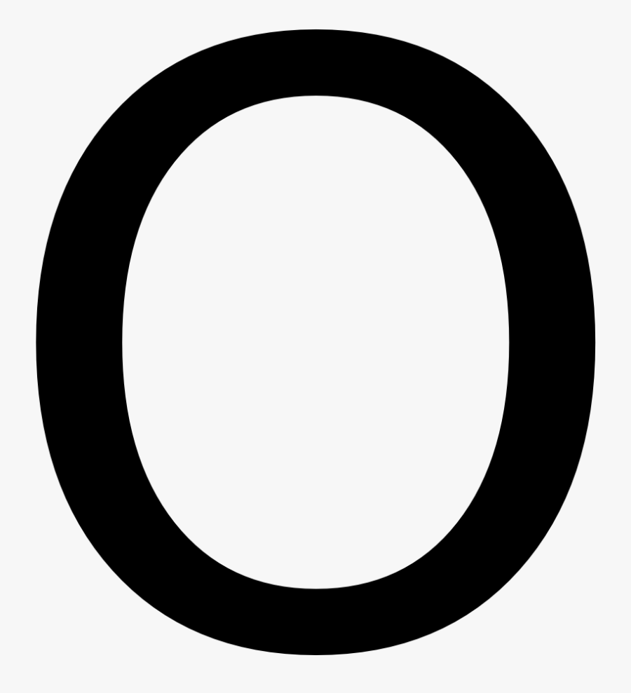 Block Letter O - Circle, Transparent Clipart