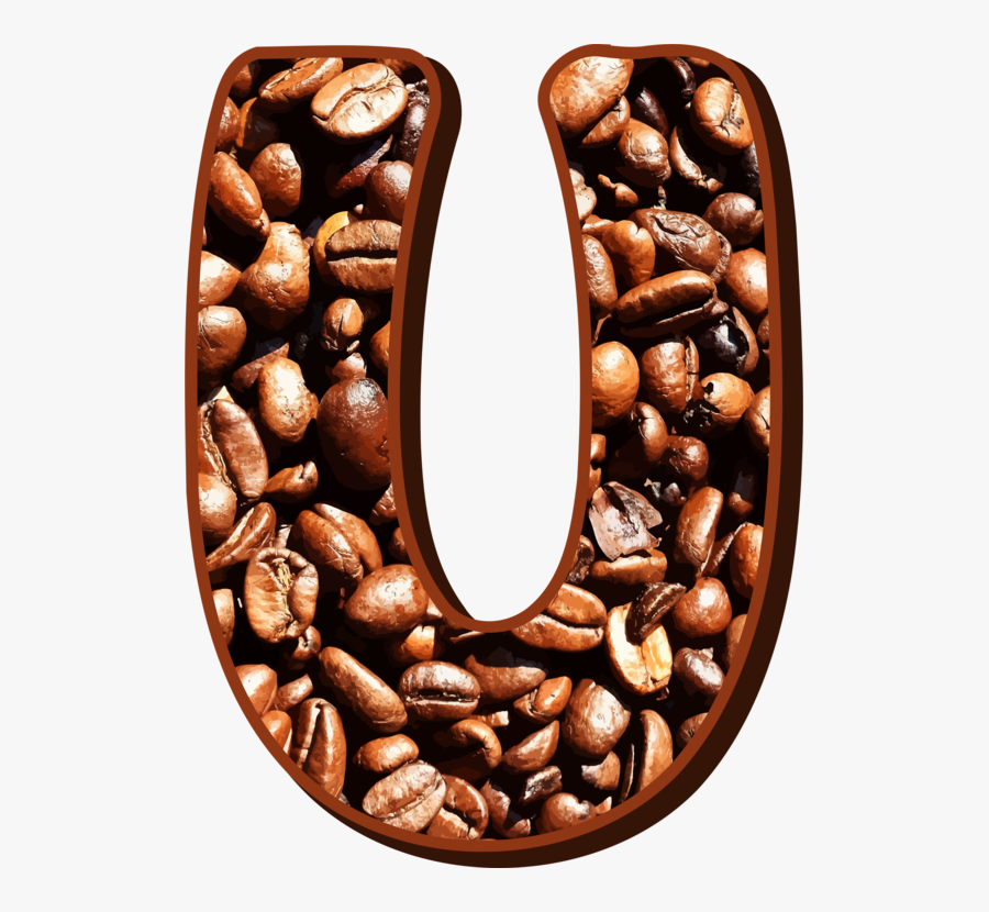 Food,jamaican Blue Mountain Coffee,coffee - Coffee Bean Letter U Png, Transparent Clipart