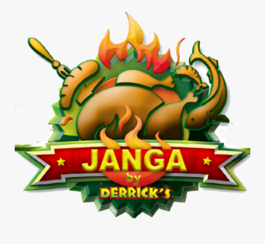 Grilling Clipart Jerk Chicken - Janga By Derrick's, Transparent Clipart