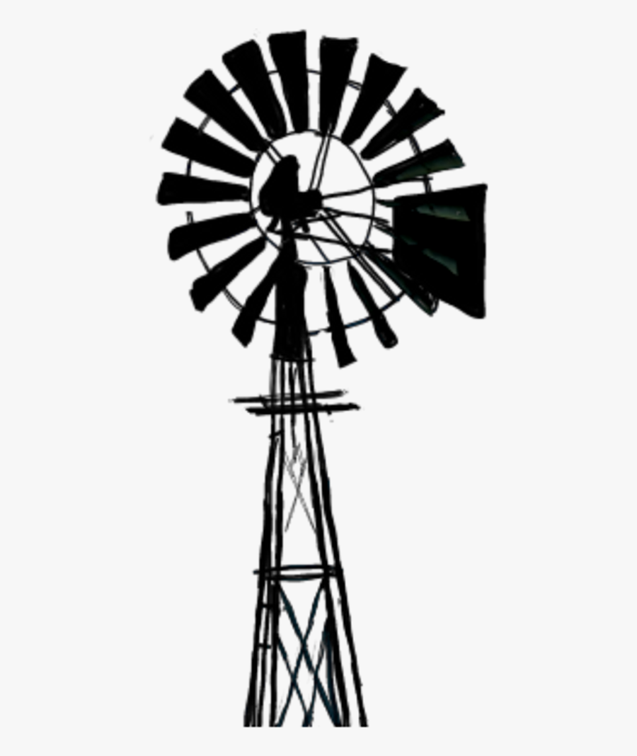 Wind Mill Png Silliuote Clipart , Png Download - Rune Calabria, Transparent Clipart