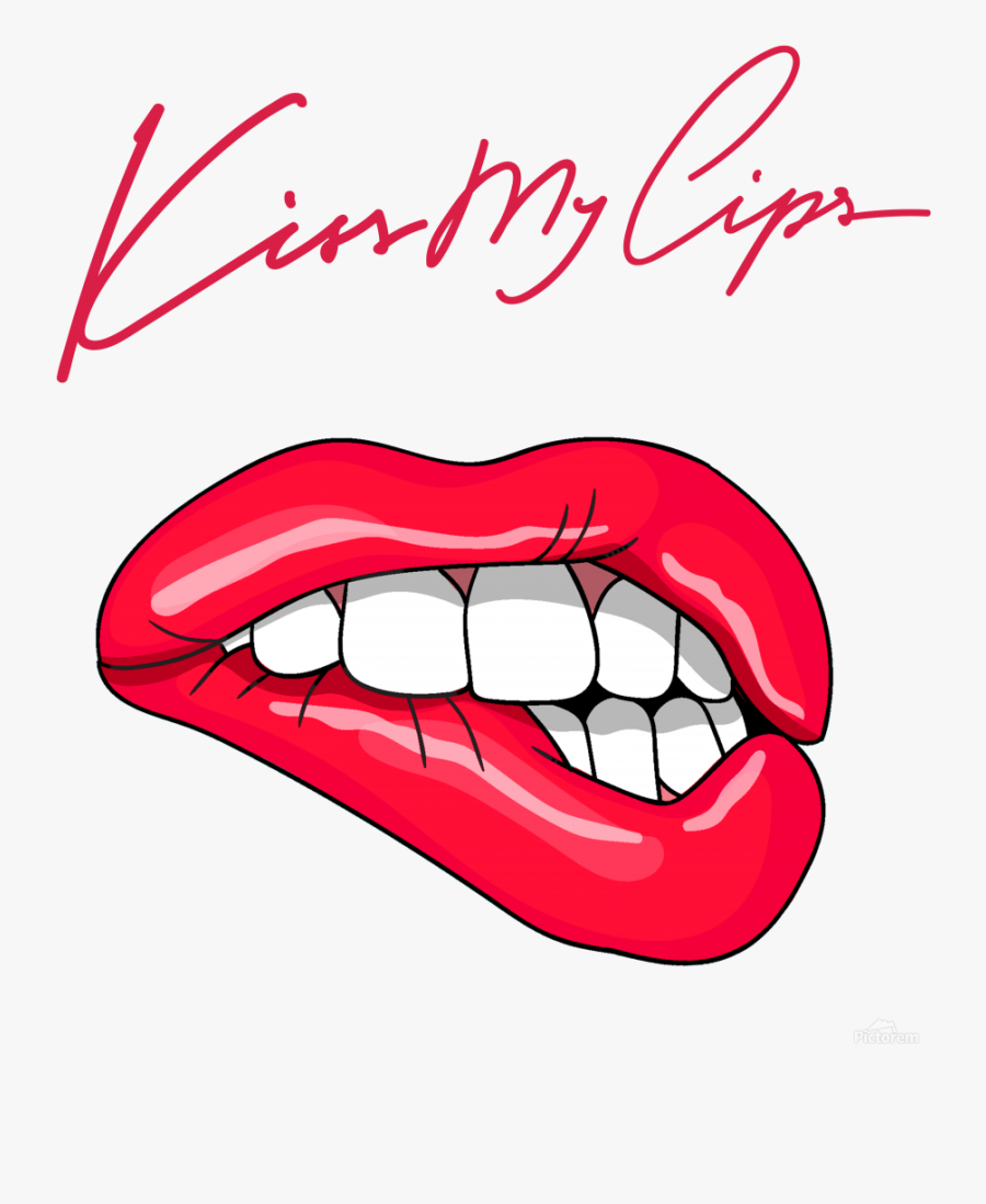 Kiss90a Print - Поп Арт Губы, Transparent Clipart