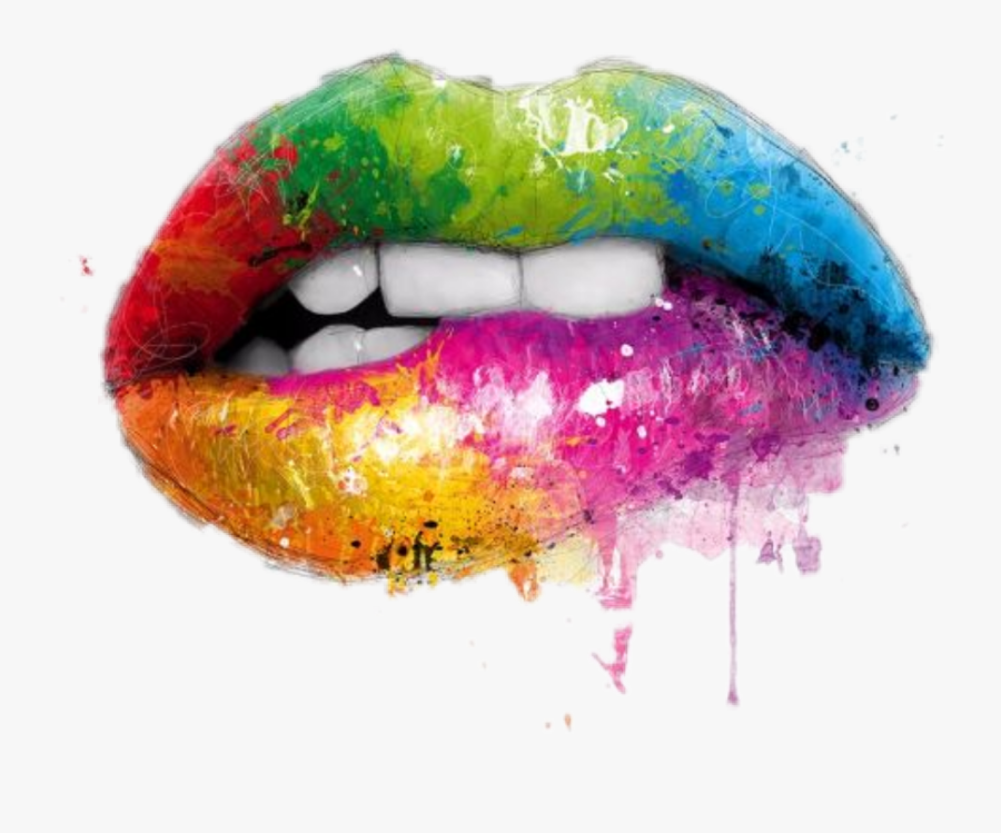 #lips #colorful #lipsticks #labios #mouth #sexy - Patrice Murciano, Transparent Clipart