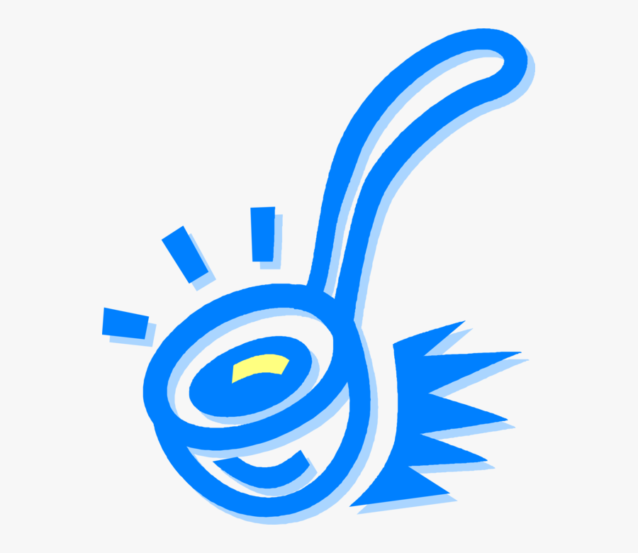 Vector Illustration Of Kitchen Kitchenware Soup Ladle - Graphic Design, Transparent Clipart