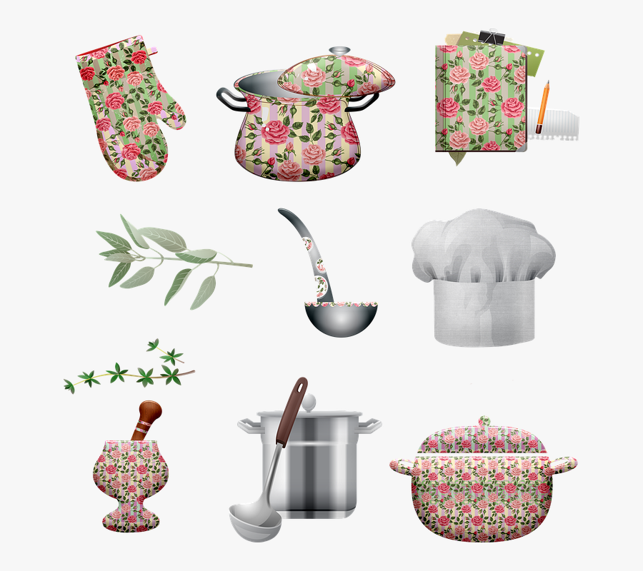 Pots And Pans, Shabby Chic, Cookware, Pans, Soup, Ladle, Transparent Clipart