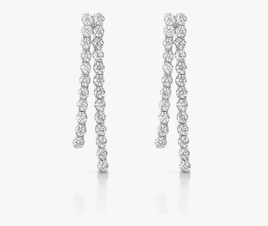 Diamond Earring Png - Diamond Long Earring Png, Transparent Clipart