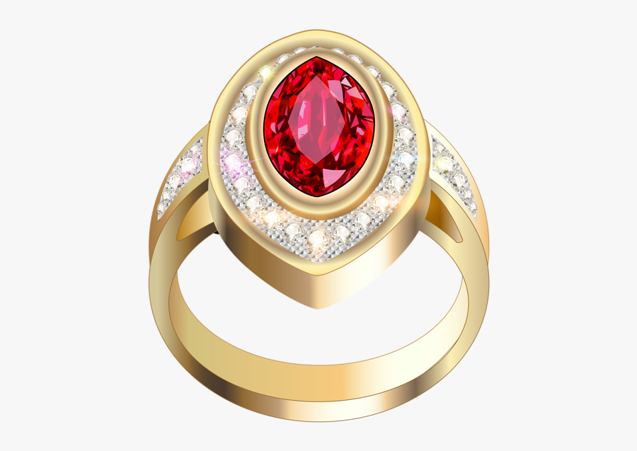 Jewellery Gold Ring Png, Transparent Clipart