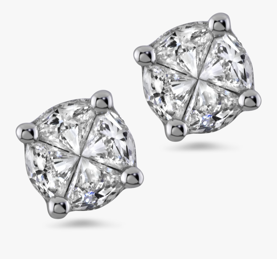 Shop Engagement Wedding Rings - Diamond Earring Transparent Background, Transparent Clipart