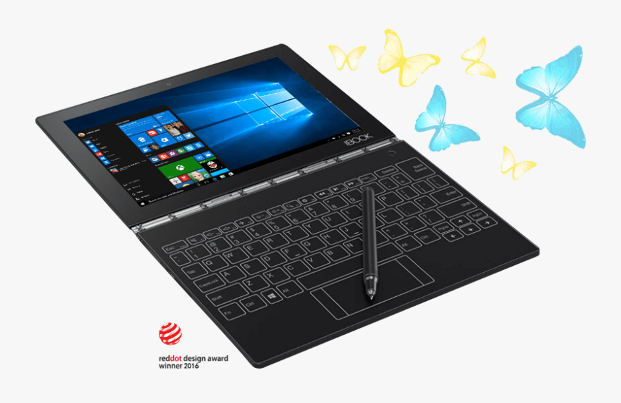 Yoga Book With Windows - Lenovo Yoga Book Carbon Black, Transparent Clipart