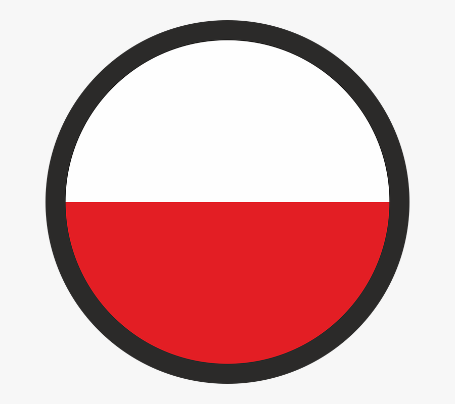 Flag, Poland, The Nation, Polish Flag, Flag Of Poland - Circle, Transparent Clipart