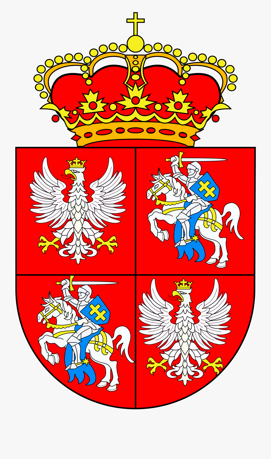 Polish Lithuanian Commonwealth Coat Of Arms, Transparent Clipart