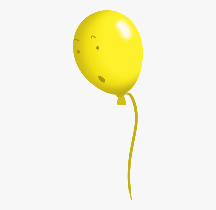 Yellow Balloon Face, Transparent Clipart