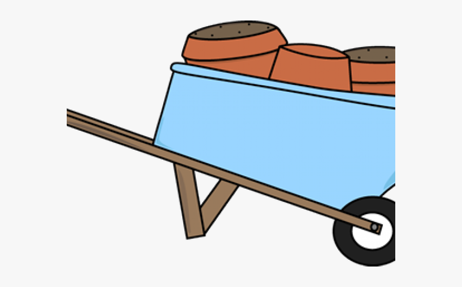 Flower Clipart Planter - Clip Art Flower Cart With Wheels, Transparent Clipart
