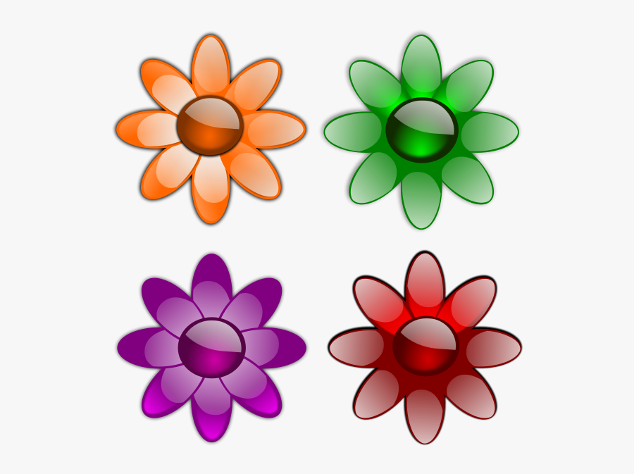 Gloss Flowers 1 Png Images - Flowers Clip Art, Transparent Clipart